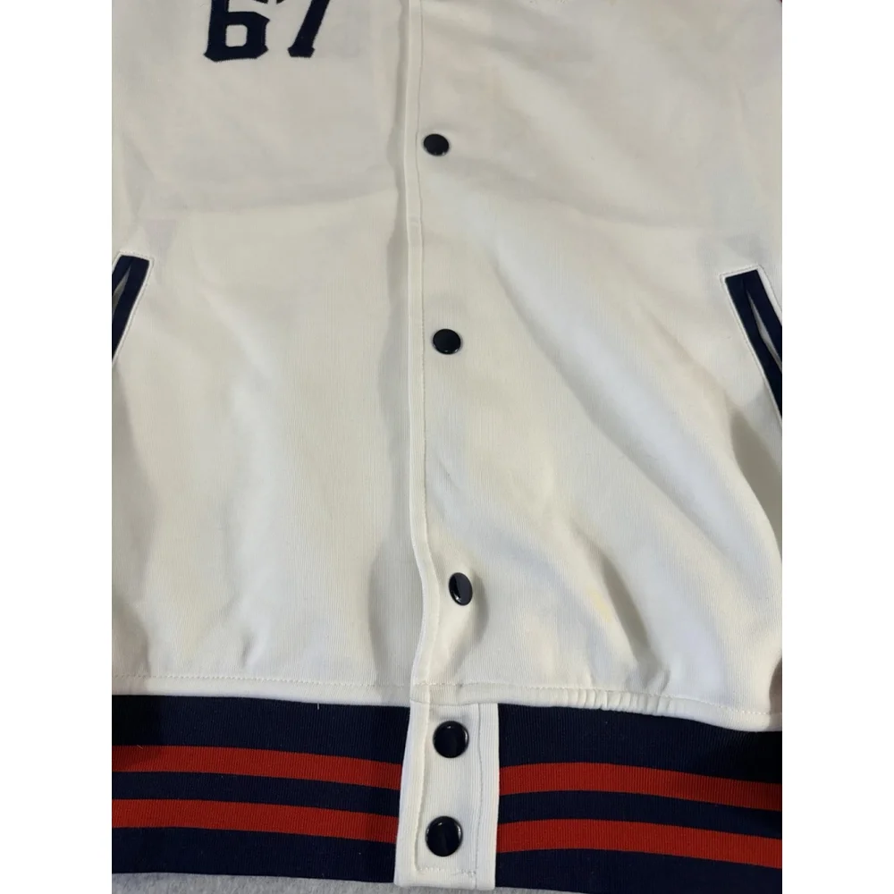 Polo Ralph Lauren Polo Bears 67 Baseball Jacket Mens Large White/Blue/Red - Picture 4 of 12